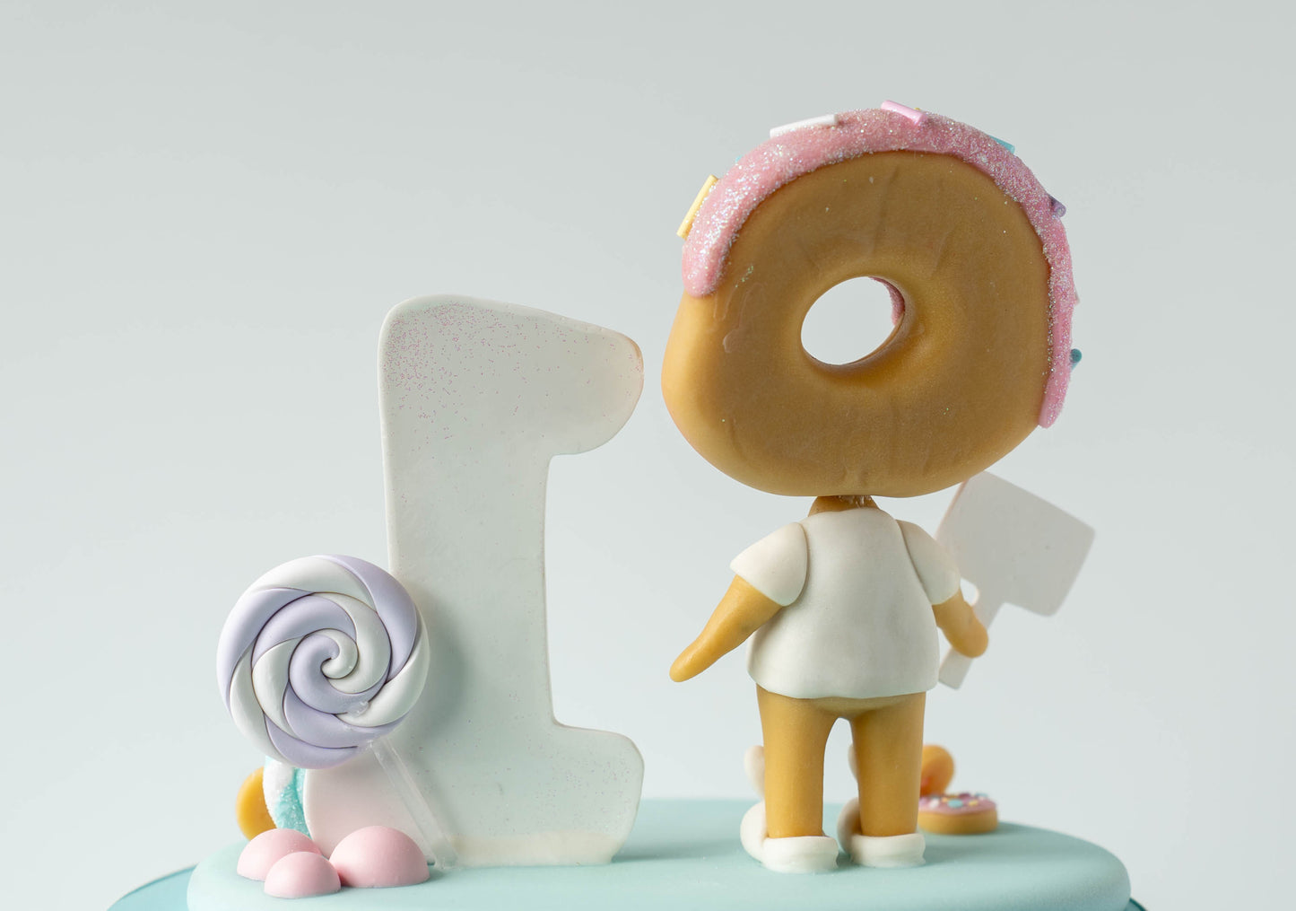 Donut Inspired First Birthday Cake Topper Keepsake