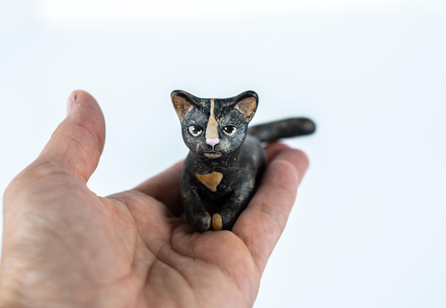 Custom Pet Sculpture β Handmade Polymer Clay Cat, Dog, or Animal Figurine β Personalized Pet Keepsake Gift