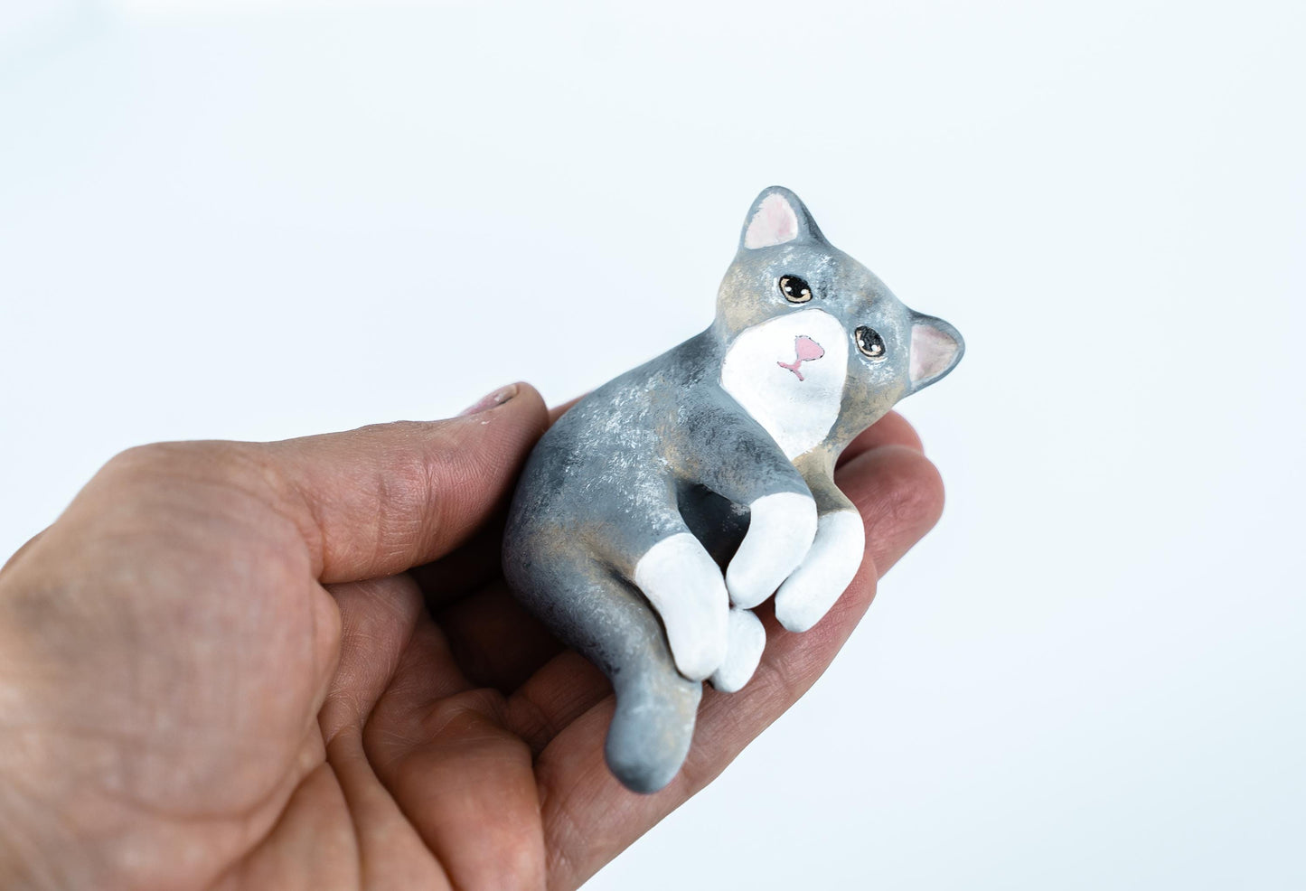 Custom Pet Sculpture β Handmade Polymer Clay Cat, Dog, or Animal Figurine β Personalized Pet Keepsake Gift