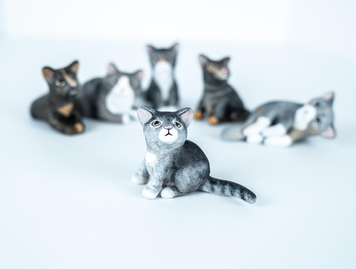 Custom Pet Sculpture – Handmade Polymer Clay Cat, Dog, or Animal Figurine – Personalized Pet Keepsake Gift
