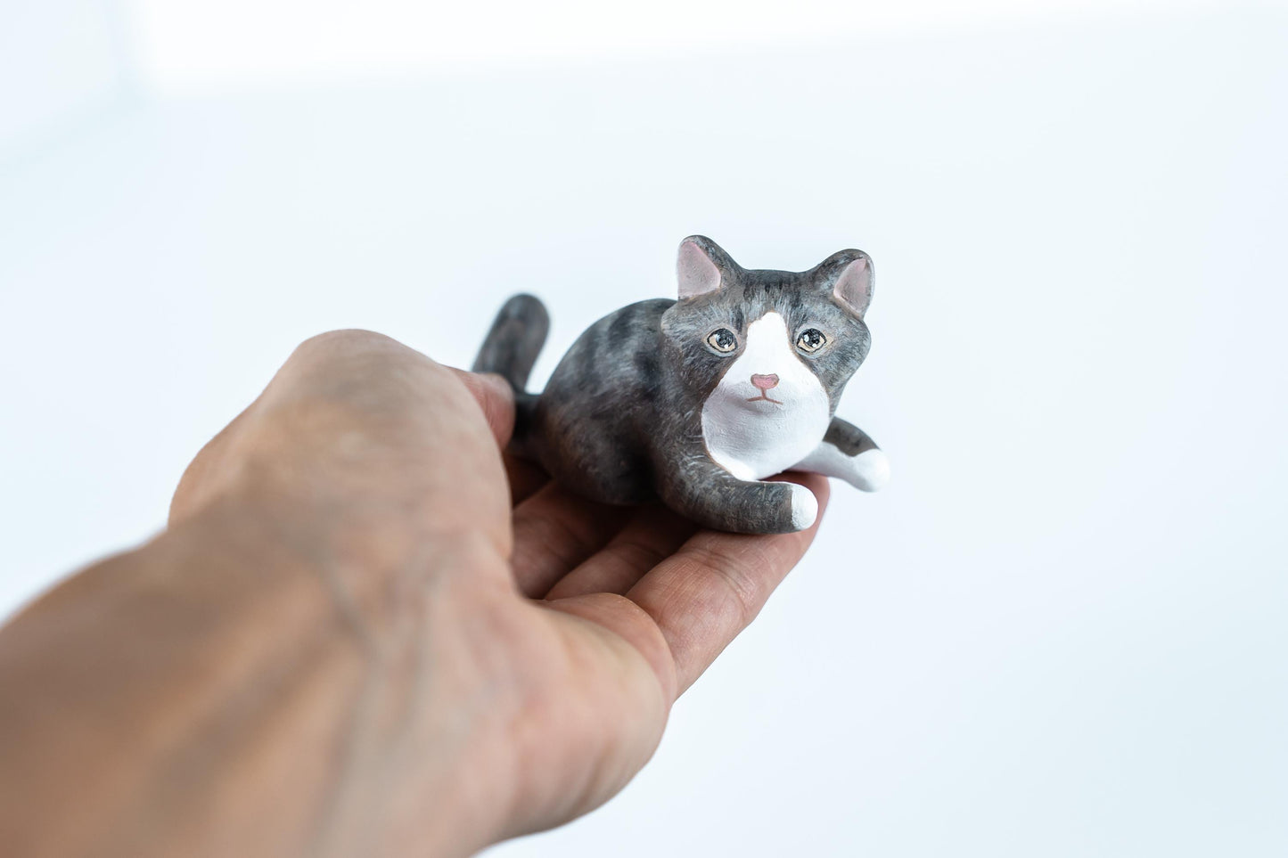 Custom Pet Sculpture – Handmade Polymer Clay Cat, Dog, or Animal Figurine – Personalized Pet Keepsake Gift